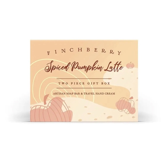 Finchberry Spiced Pumpkin Latte 2Pc Christmas Gift Set, Vegan, New & Boxed! - Picture 3 of 4